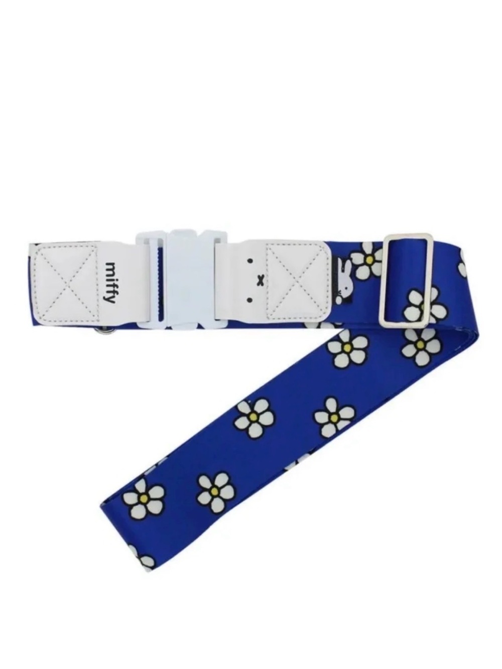 Miffy🐰🌼Blue Daisy Adjustable Kids Luggage Strap with White Buckle for at